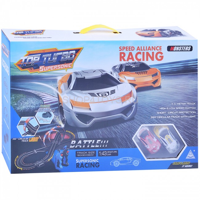 Гоночный автотрек Soba (540 см, 2 машинки на пульте, питание от сети, свет) - SOBA-A47-17 Гоночный автотрек Soba (540 см, 2 машинки на пульте, питание от сети, свет) - SOBA-A47-17