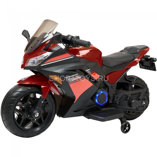 Детский электромотоцикл Kawasaki Ninja (12V, EVA, спидометр, ручка газа) - DLS07-SP-RED Детский электромотоцикл Kawasaki Ninja (12V, EVA, спидометр, ручка газа) - DLS07-SP-RED