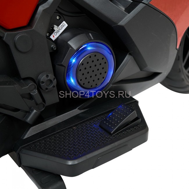 Детский электромотоцикл Kawasaki Ninja (12V, EVA, спидометр, ручка газа) - DLS07-SP-RED Детский электромотоцикл Kawasaki Ninja (12V, EVA, спидометр, ручка газа) - DLS07-SP-RED