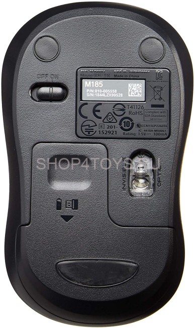 Беспроводная мышь Logitech M185 Grey - 910-002252