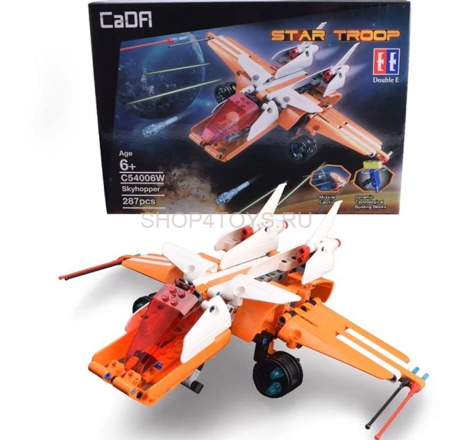 Конструктор Cada Звездный истребитель, 287 деталей - C54006W Конструктор Cada Звездный истребитель, 287 деталей - C54006W