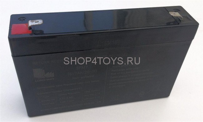 Аккумулятор для электромобиля 6V7Ah/20Hr - LW-3FM7