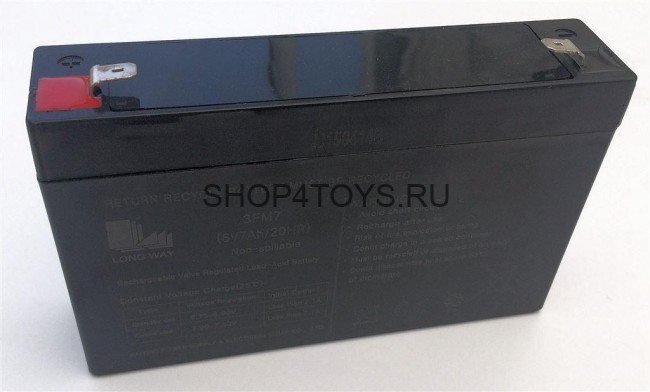 Аккумулятор для электромобиля 6V7Ah/20Hr - LW-3FM7