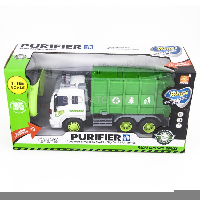 Радиоуправляемый грузовик - мусоровоз 1:16 - WY1006