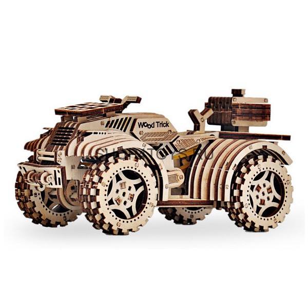Механический 3D-пазл из дерева Wood Trick Квадроцикл - 1234-6 Механический 3D-пазл из дерева Wood Trick Квадроцикл - 1234-6