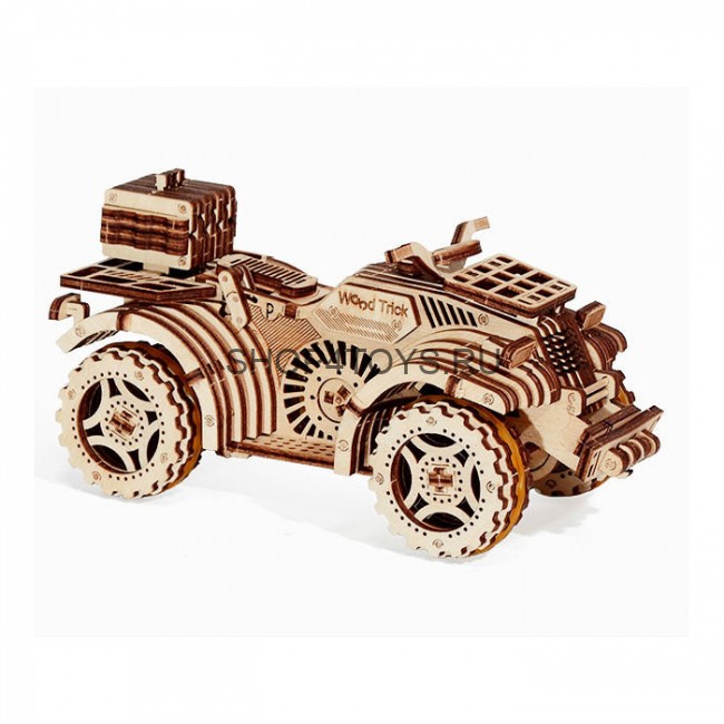 Механический 3D-пазл из дерева Wood Trick Квадроцикл - 1234-6 Механический 3D-пазл из дерева Wood Trick Квадроцикл - 1234-6
