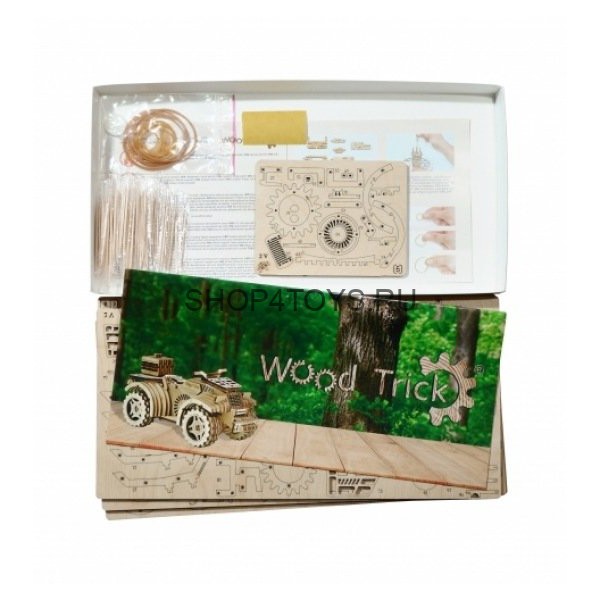 Механический 3D-пазл из дерева Wood Trick Квадроцикл - 1234-6 Механический 3D-пазл из дерева Wood Trick Квадроцикл - 1234-6