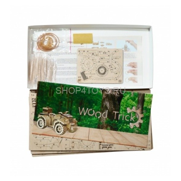 Механический 3D-пазл из дерева Wood Trick Квадроцикл - 1234-6 Механический 3D-пазл из дерева Wood Trick Квадроцикл - 1234-6
