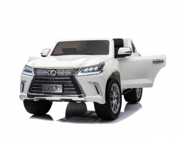 Детский электромобиль Lexus LX570 4WD MP3 - DK-LX570-WHITE Детский электромобиль Lexus LX570 4WD MP3 - DK-LX570-WHITE – это легендарный двухместный внедорожник с полным приводом для детей в возрасте от 1 года до 8 лет.