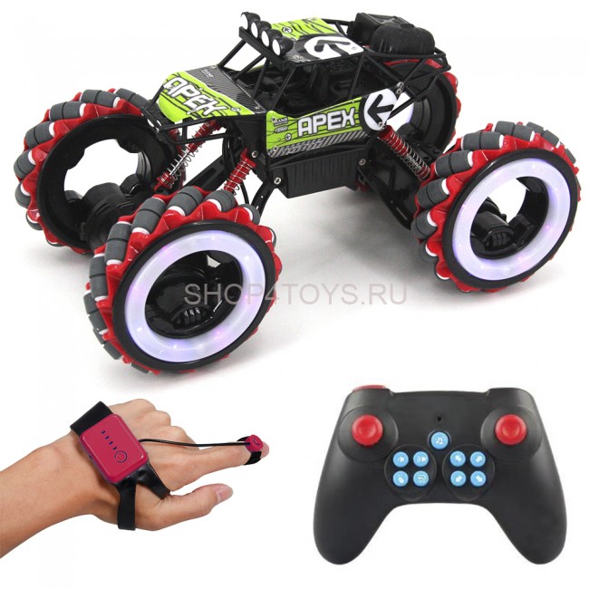 Радиоуправляемый джип для дрифта Yearoo (часы + пульт) 1:12 - 668-1A-GREEN Радиоуправляемый джип для дрифта Yearoo (часы + пульт) 1:12 - 668-1A-GREEN