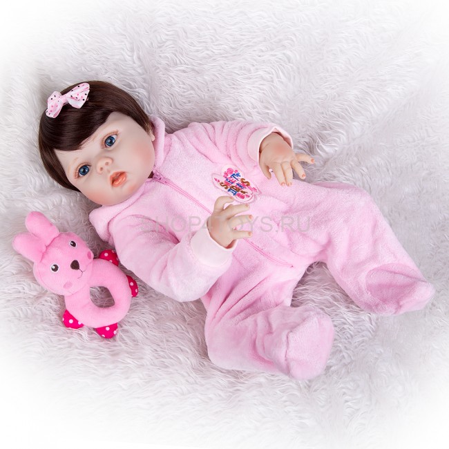 Реборн девочка с силиконовым телом Ксения