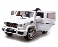 Детский электромобиль Mercedes Benz G63 LUXURY 2.4G - White - HL168-LUX-W