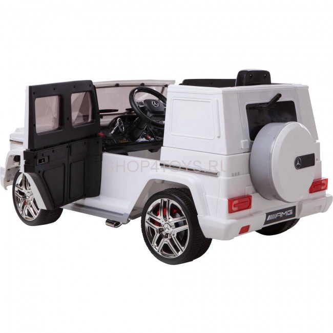 Детский электромобиль Mercedes Benz G63 LUXURY 2.4G - White - HL168-LUX-W