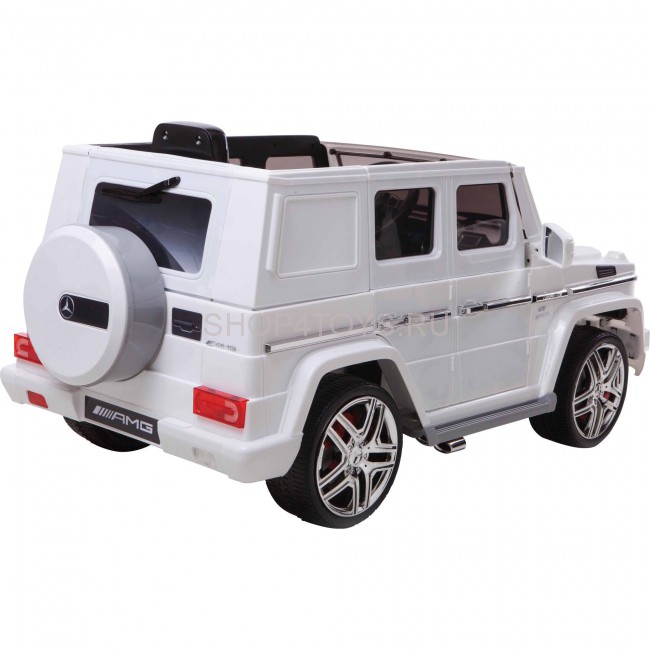 Детский электромобиль Mercedes Benz G63 LUXURY 2.4G - White - HL168-LUX-W