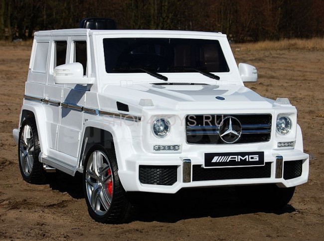 Детский электромобиль Mercedes Benz G63 LUXURY 2.4G - White - HL168-LUX-W