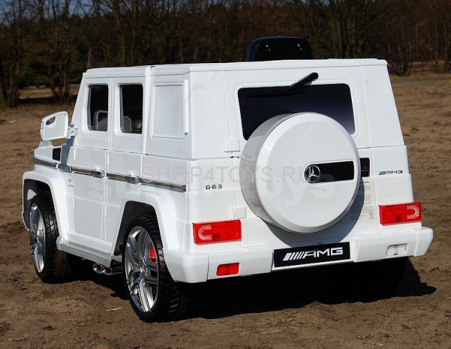Детский электромобиль Mercedes Benz G63 LUXURY 2.4G - White - HL168-LUX-W