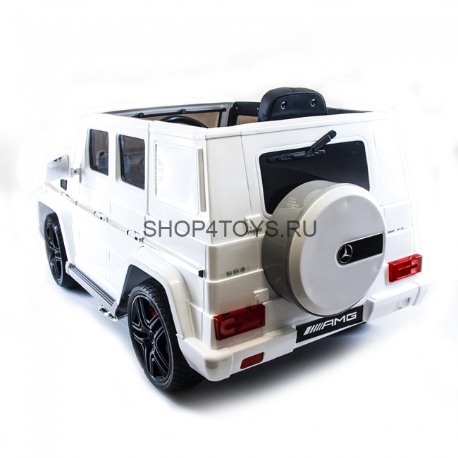 Детский электромобиль Mercedes Benz G63 LUXURY 2.4G - White - HL168-LUX-W