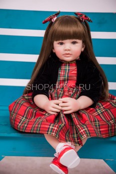 Взрослая реборн девочка Арина Очень красивая девочка реборн, выглядит как настоящий ребенок, очень реалистичная шатенка с красивыми волосами и карими глазами. Купить недорого куклу реборн можно в нашем интернет магазине.