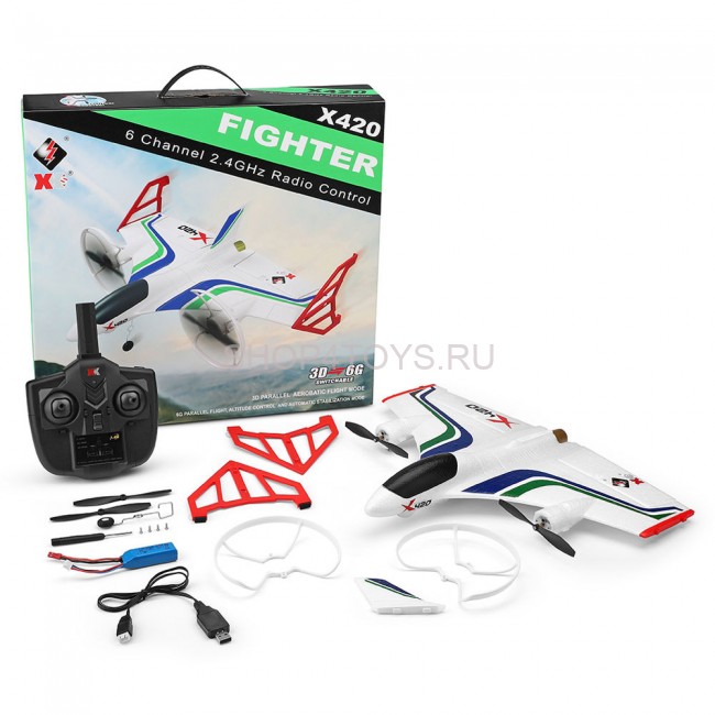 Радиоуправляемый самолет WL Toys X420 VTOL RTF 2.4G - X420
