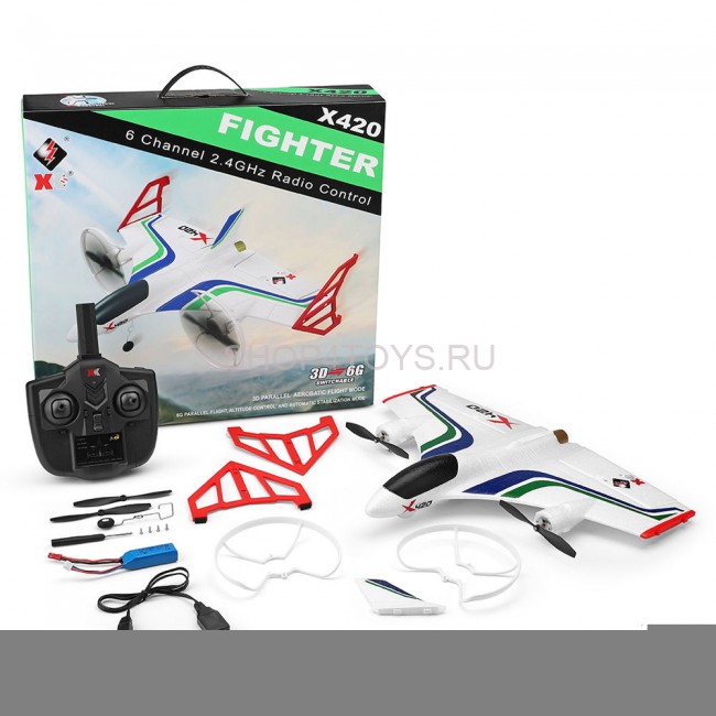 Радиоуправляемый самолет WL Toys X420 VTOL RTF 2.4G - X420