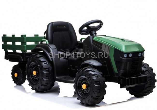 Детский электромобиль Bettyma трактор с прицепом 2WD 12V - BDM0925-GREEN