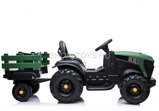 Детский электромобиль Bettyma трактор с прицепом 2WD 12V - BDM0925-GREEN