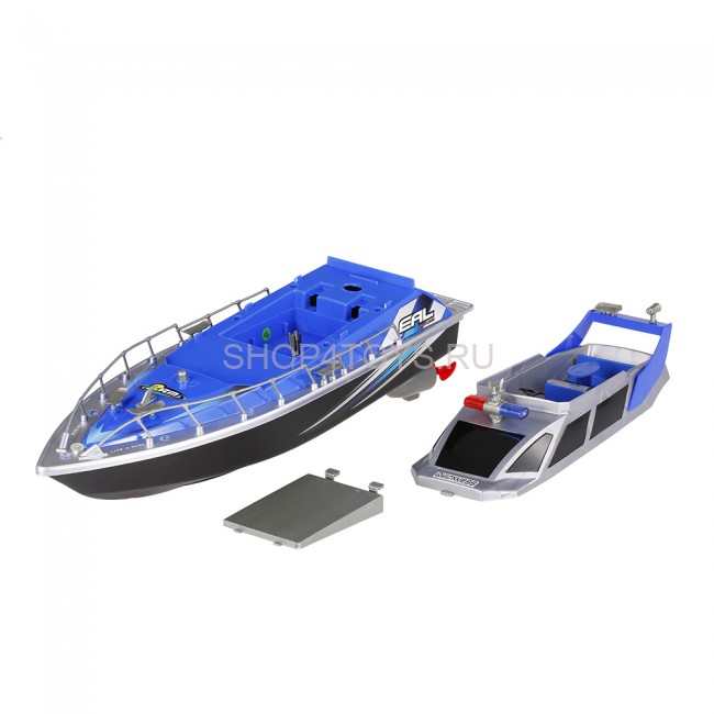 Радиоуправляемый полицейский катер 1:20 2.4G - HT-2875B-BLUE Радиоуправляемый полицейский катер 1:20 2.4G - HT-2875B-BLUE