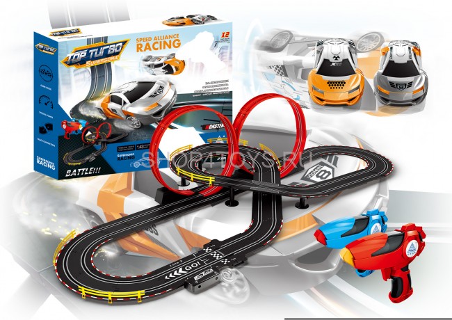 Гоночный автотрек Soba (740 см, 2 машинки на пульте, питание от сети, 27 MHz) - SOBA-A47-9 Гоночный автотрек Soba (740 см, 2 машинки на пульте, питание от сети, 27 MHz) - SOBA-A47-9