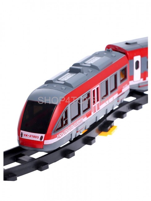 Железная дорога с пультом управления (поезд Красная стрела, длина 434 см, свет, звук) - LQ-2812Y Железная дорога с пультом управления (поезд Красная стрела, длина 434 см, свет, звук) - LQ-2812Y