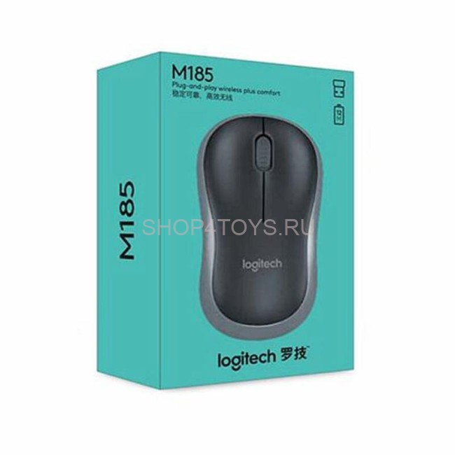 Беспроводная мышь Logitech M185 Blue - 910-002632 Беспроводная мышь Logitech M185 Blue - 910-002632
