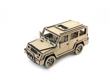 Конструктор 3D деревянный подвижный Lemmo Внедорожник Парламент - АВ-1 Набор «Внедорожник Парламент» – станет прекрасным подарком для мальчишек в возрасте от 5 лет. У собранной модели крутятся колеса. Машина отлично ездит по любой поверхности.