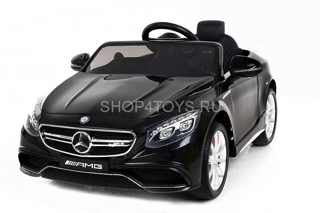 Детский электромобиль Mercedes Benz S63 LUXURY 2.4G - Black - HL169-LUX-B
