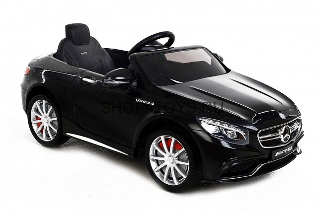 Детский электромобиль Mercedes Benz S63 LUXURY 2.4G - Black - HL169-LUX-B