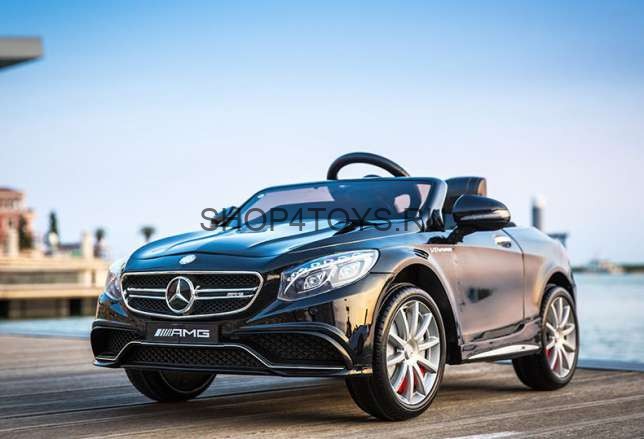 Детский электромобиль Mercedes Benz S63 LUXURY 2.4G - Black - HL169-LUX-B