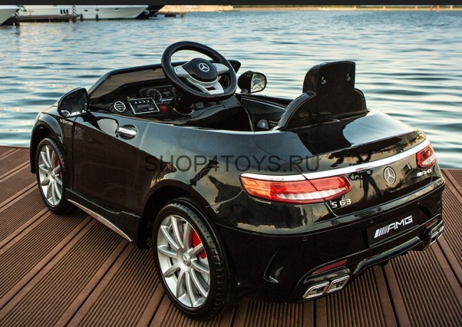 Детский электромобиль Mercedes Benz S63 LUXURY 2.4G - Black - HL169-LUX-B