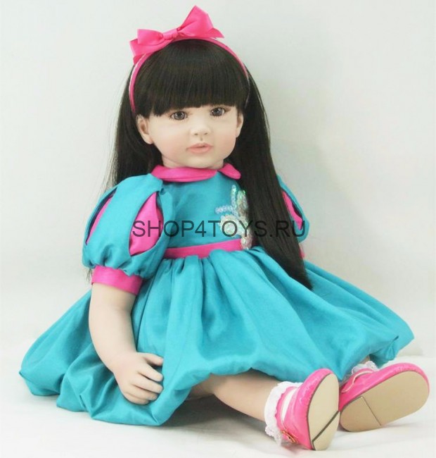 Реборн  с длинными волосами Карина