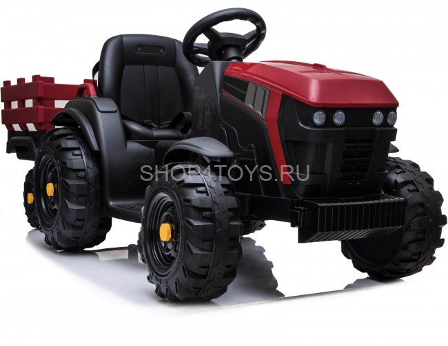 Детский электромобиль Bettyma трактор с прицепом 2WD 12V - BDM0925-RED