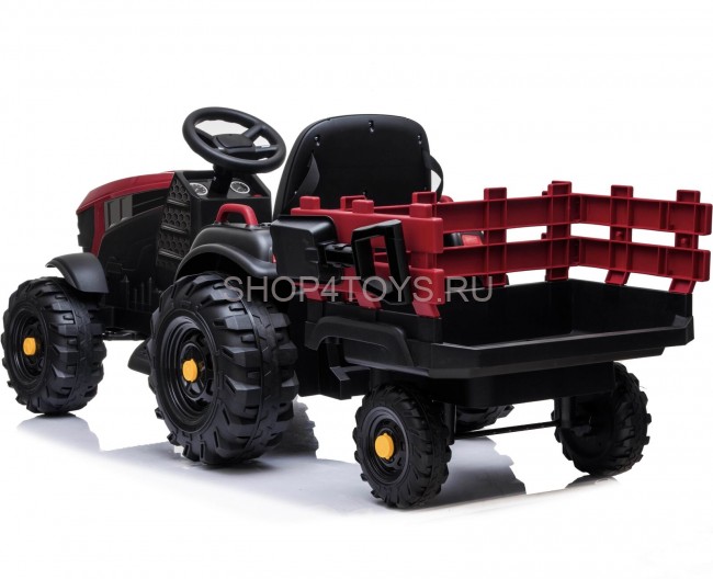 Детский электромобиль Bettyma трактор с прицепом 2WD 12V - BDM0925-RED