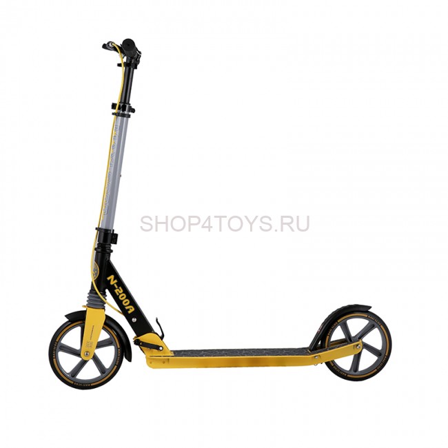 Самокат Двухколесный Складной, с Ручным Тормозом, Желтый - MSC-N200A-Y Самокат Двухколесный Складной, с Ручным Тормозом, Желтый - MSC-N200A-Y