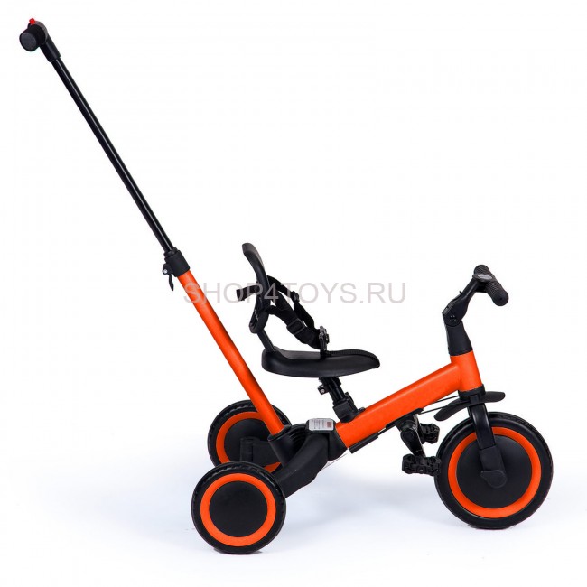 Детский беговел-велосипед 4в1 с родительской ручкой, красный - TR007-RED Детский беговел-велосипед 4в1 с родительской ручкой, красный - TR007-RED