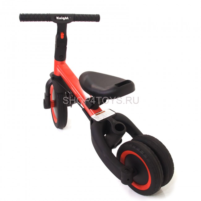 Детский беговел-велосипед 4в1 с родительской ручкой, красный - TR007-RED Детский беговел-велосипед 4в1 с родительской ручкой, красный - TR007-RED