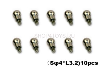 Набор винтов - 002619 Esky Ball End Screw（Sφ4*L3.2)(10 шт) - HB CP3