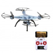 Радиоуправляемый синий квадрокоптер Syma X5HW с барометром Wi-Fi FPV - X5HW-B Радиоуправляемый синий квадрокоптер Syma X5HW с барометром Wi-Fi FPV - X5HW-B