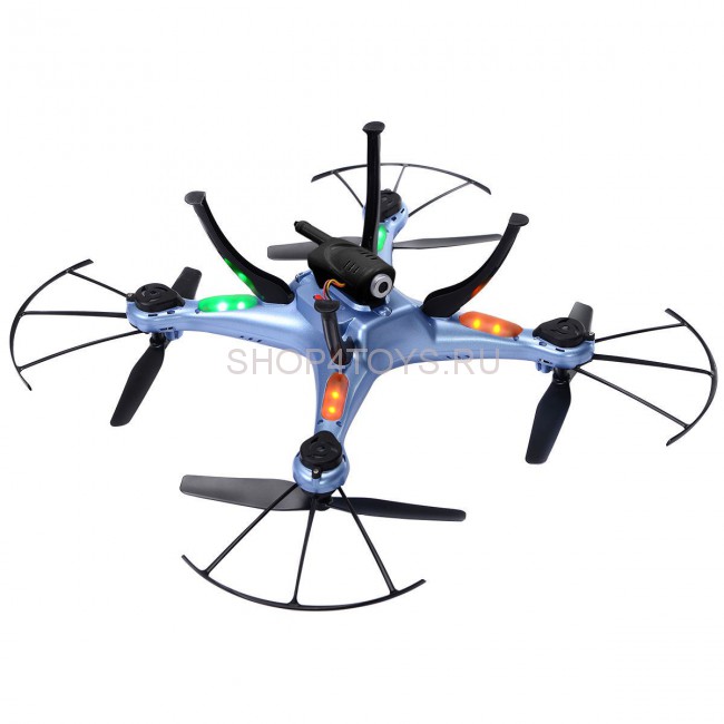 Радиоуправляемый синий квадрокоптер Syma X5HW с барометром Wi-Fi FPV - X5HW-B Радиоуправляемый синий квадрокоптер Syma X5HW с барометром Wi-Fi FPV - X5HW-B