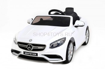 Детский электромобиль Mercedes Benz S63 LUXURY 2.4G - White - HL169-LUX-W Радиоуправляемый детский электромобиль Mercedes-Benz S63 AMG 12V - HL169