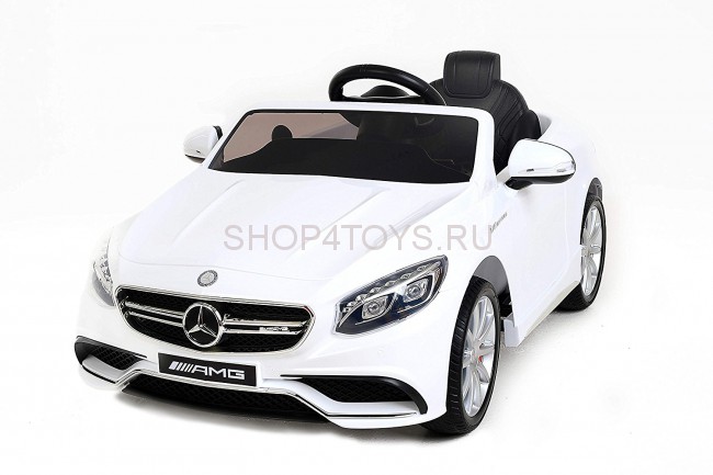 Детский электромобиль Mercedes Benz S63 LUXURY 2.4G - White - HL169-LUX-W