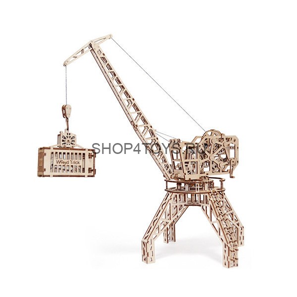 Механический 3D-пазл из дерева Wood Trick Кран - 1234-5 Механический 3D-пазл из дерева Wood Trick Кран - 1234-5