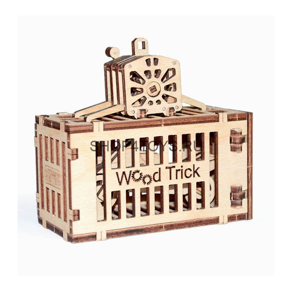Механический 3D-пазл из дерева Wood Trick Кран - 1234-5 Механический 3D-пазл из дерева Wood Trick Кран - 1234-5