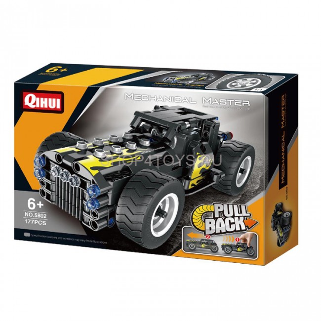 Конструктор QiHui Technics "Шорт-Корс" (инерционная модель), 177 деталей - QH5802 Конструктор QiHui Technics "Шорт-Корс" (инерционная модель), 177 деталей - QH5802
