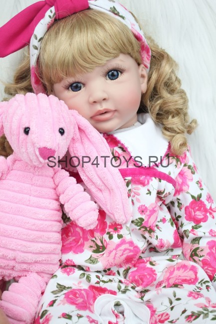 Кукла реборн блондинка кучерявая Анэтта Кукла реборн блондинка кучерявая Анэтта
